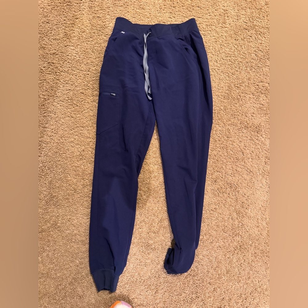 Figs navy tall joggers